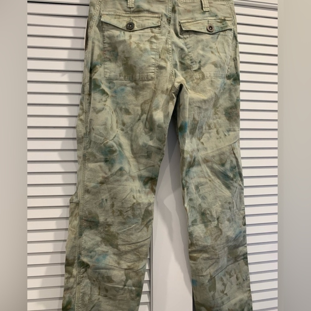 Anthropologie Green Tie-Dye Pants size 29 P - Picture 6 of 13
